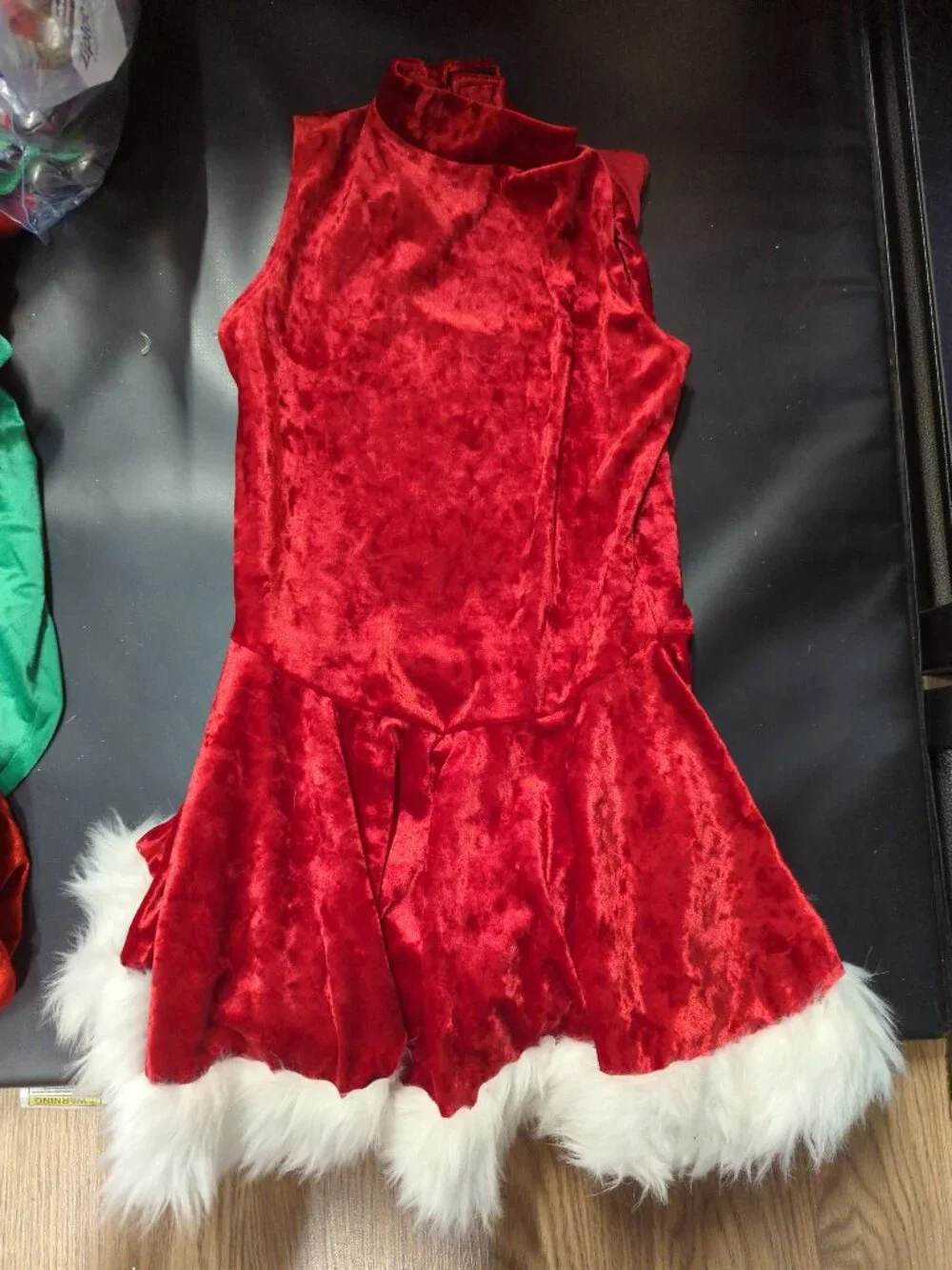 Red Velvet Mrs. Claus Holiday Costume Dress